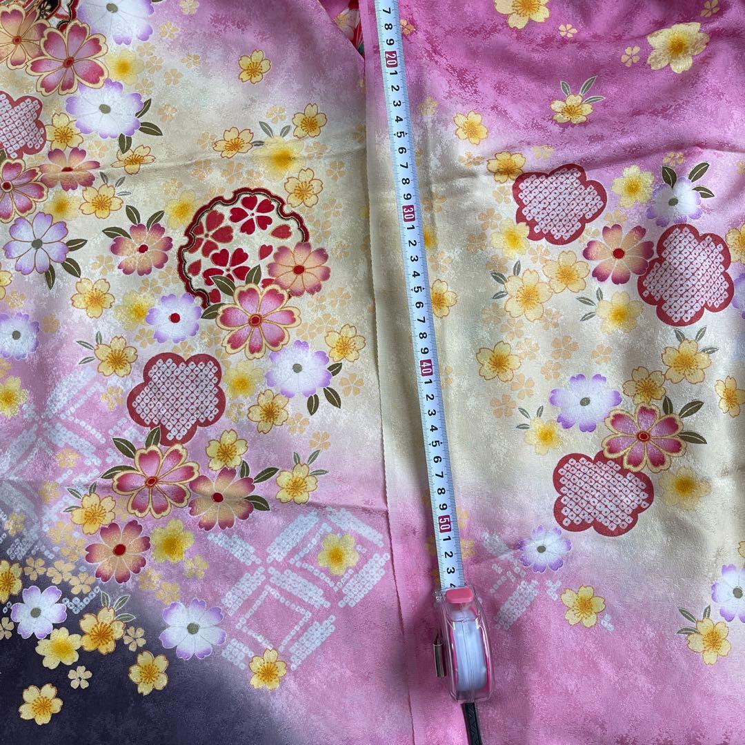 オーダー受付中❣️正絹本格お仕立てお振袖、撮影用お引き摺り大振り袖