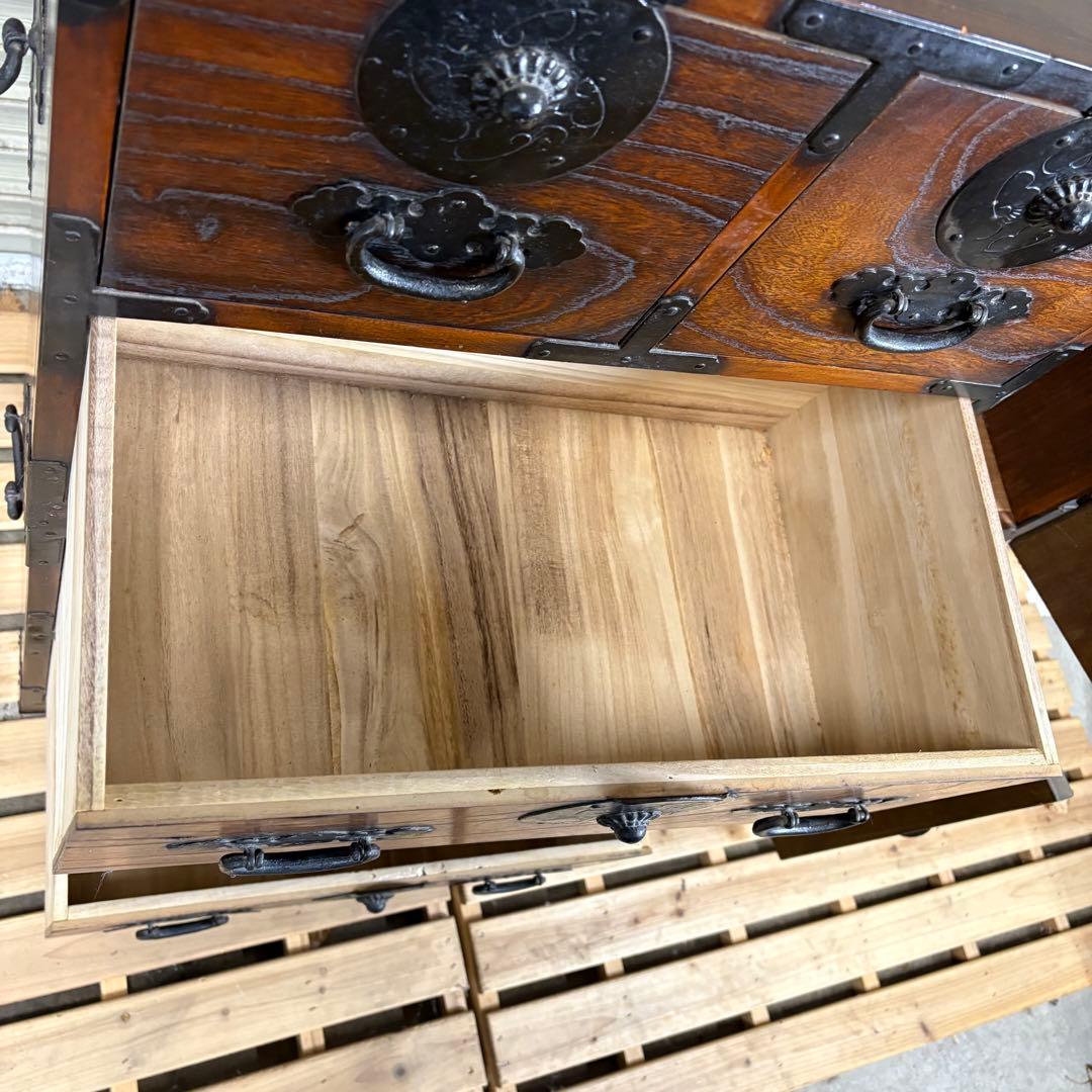【送料込】時代箪笥　和箪笥　アンティーク家具　和家具　古道具　レトロ
