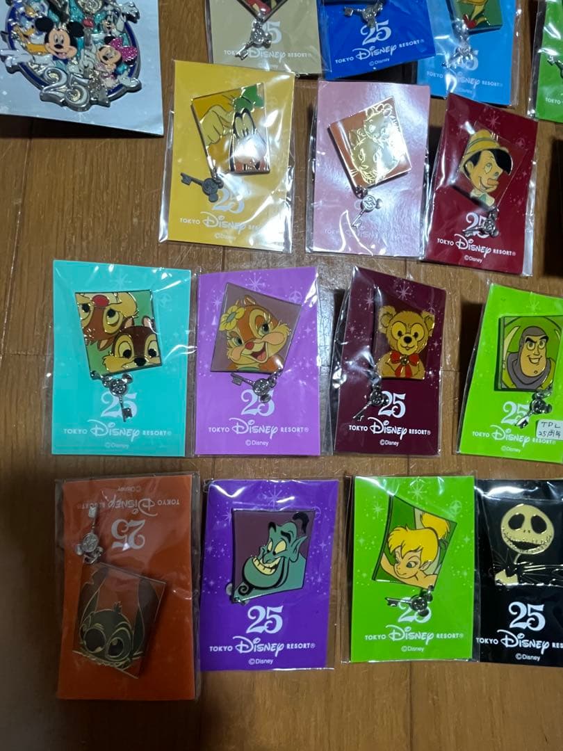 東京ディズニーリゾート 25周年 ピンバッジセット