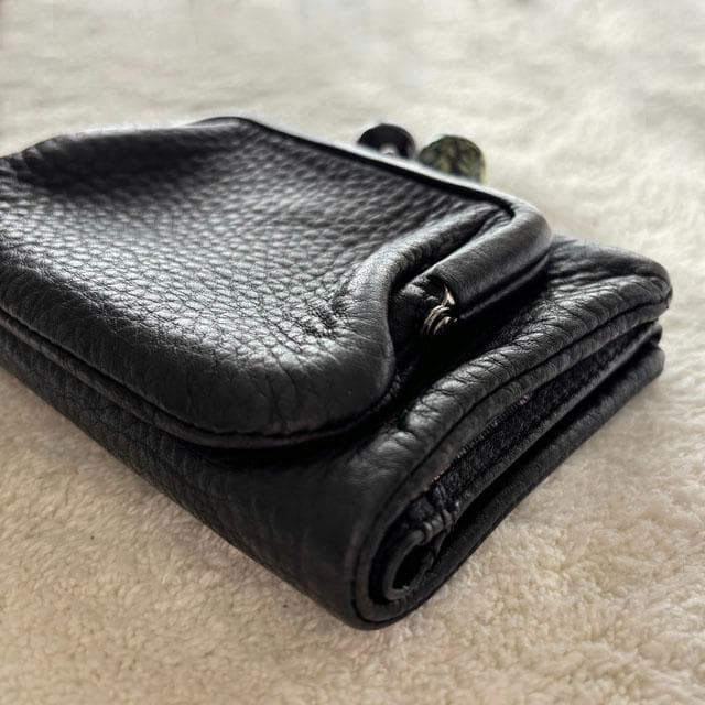 未使用 イアパピヨネ がま口 二つ折り 財布 sampoコラボ