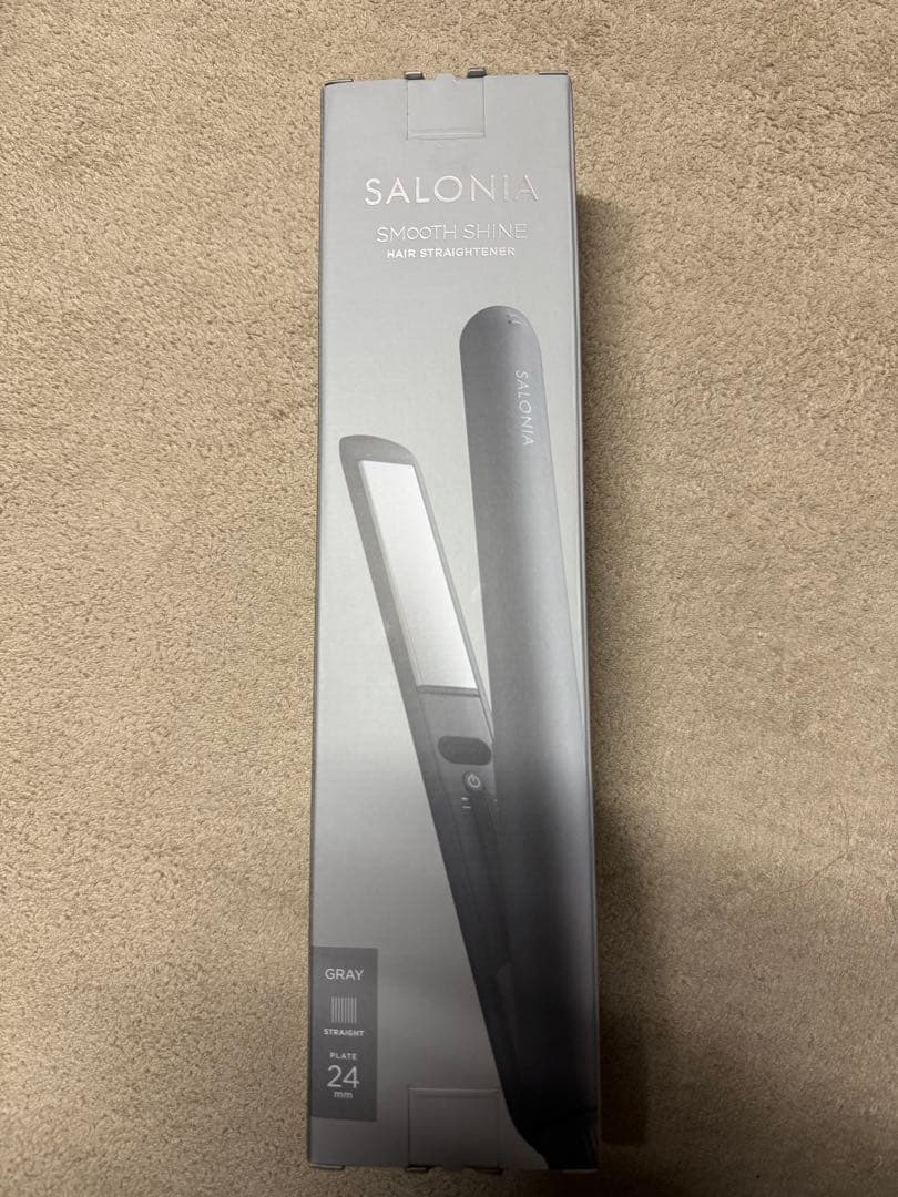 SALONIA Smooth Shine ストレートヘアアイロン グレー