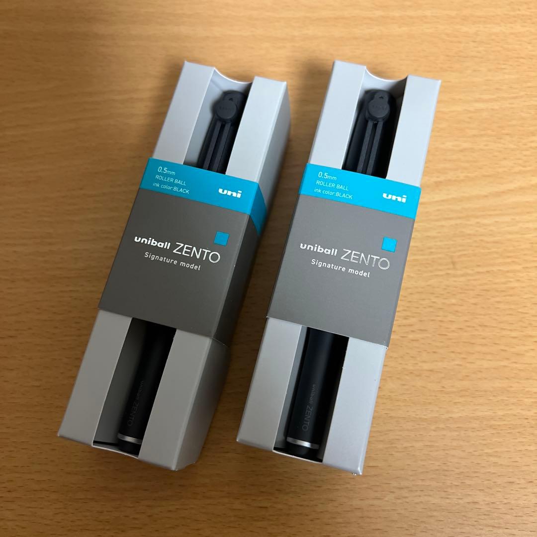 uniball ZENTO ユニボールゼント シグニチャー　ブラック2本