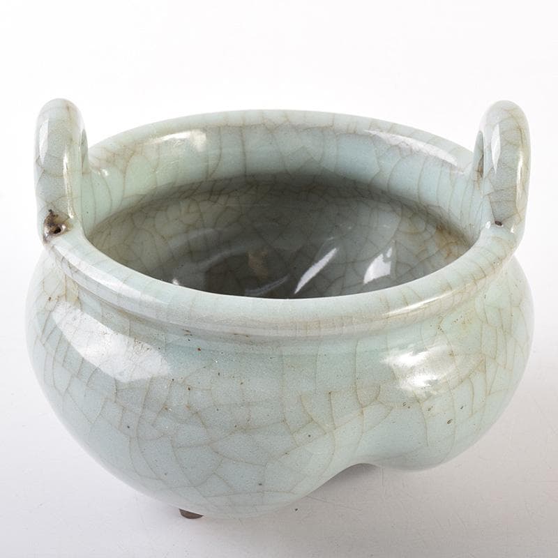 中国　哥釉　沖耳爐　香炉　C 7760E