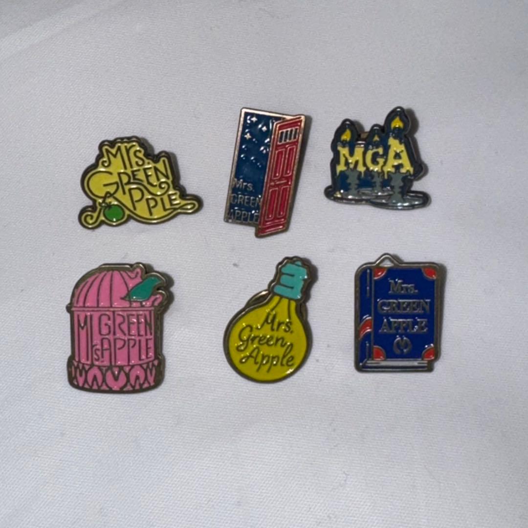 Mrs. GREEN APPLE ルームツアー ピンバッジ コンプリート