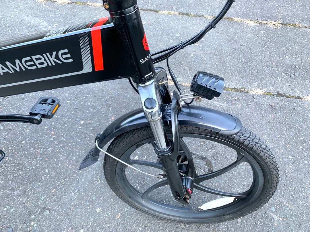 【動作確認済】送料無料 SAMEBIKE ディスク式MTB折りたたみ電動自転車