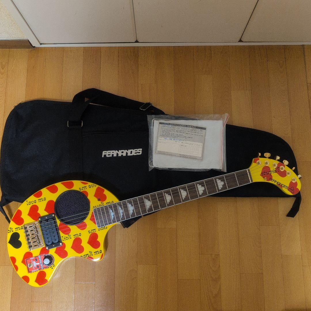 【美品】 FERNANDES フェルナンデス YELLOW HEART zo-3