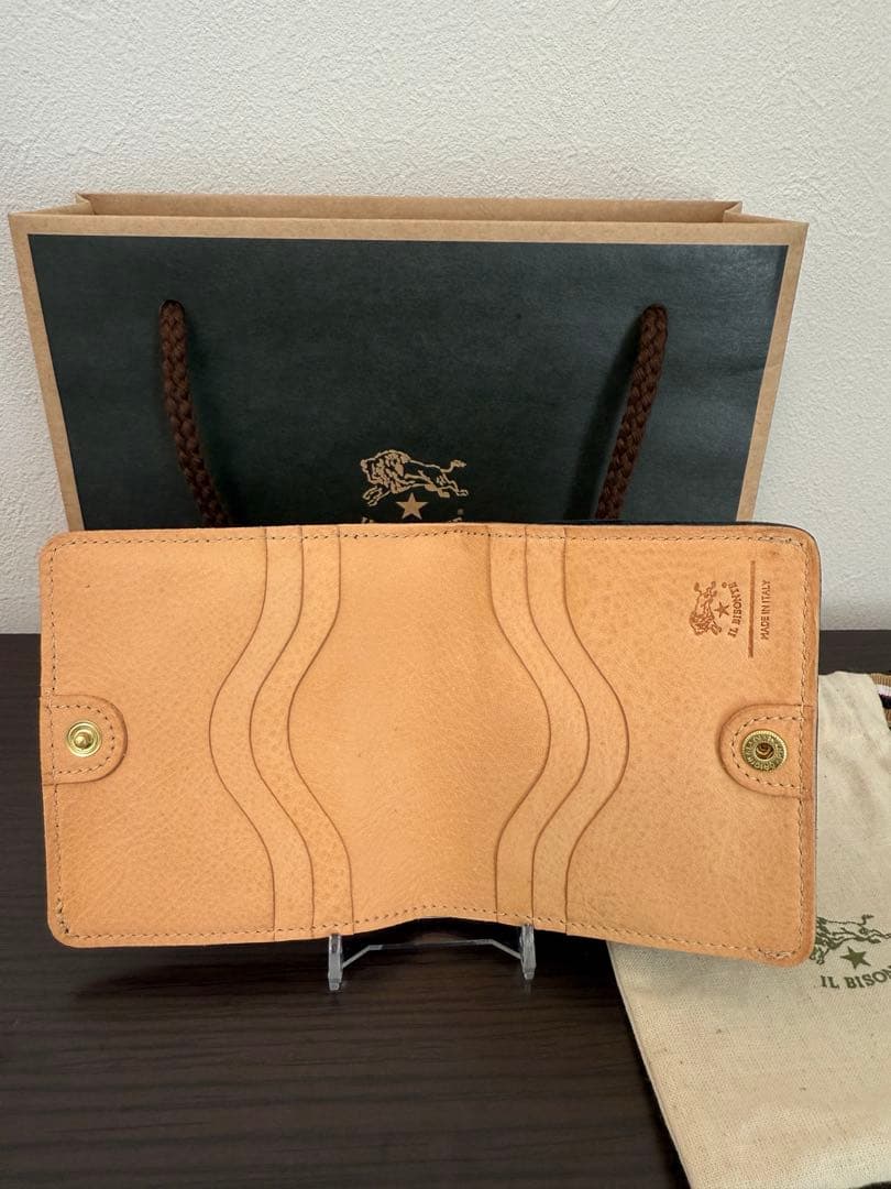 【bg7860】IL BISONTE 二つ折り財布55周年記念限定品