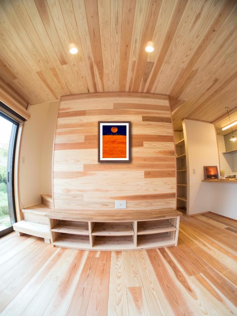 アート写真【A3サイズ】ORANGE JOURNEY（オレンジの旅）木製額入り