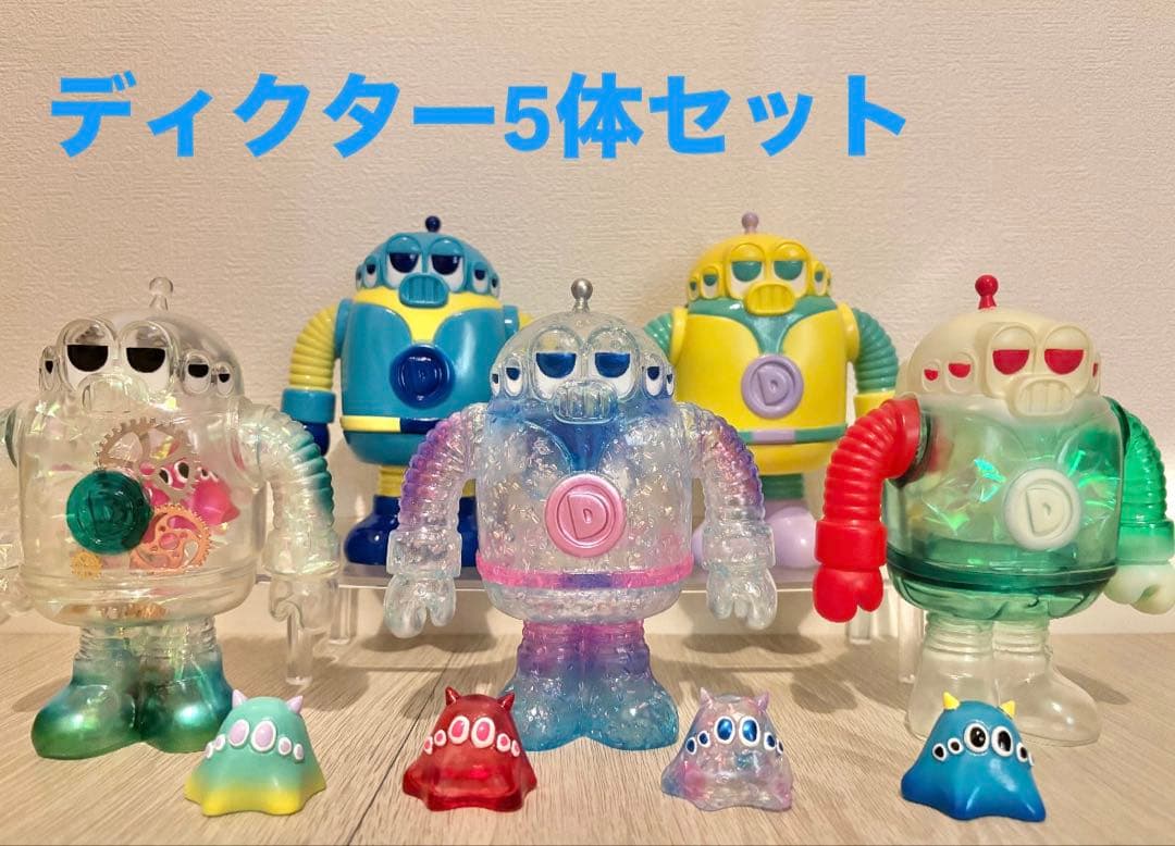 mogu works モグワークス　ディクター　ソフビ　5体&キャンパスセット