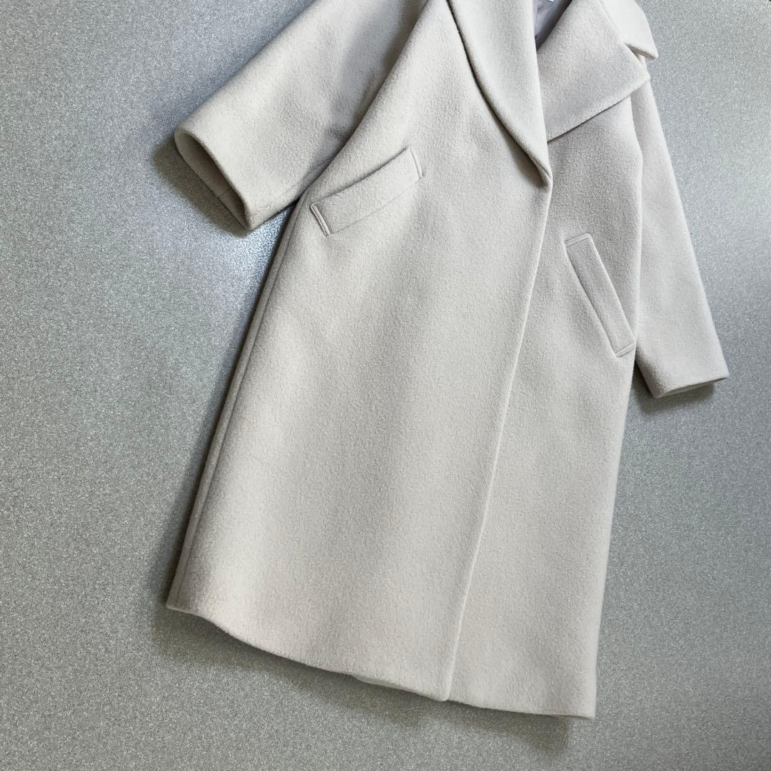 【ワイドカラー✨ラグランスリーブ】ノーブル メランジ エアー ウールコート