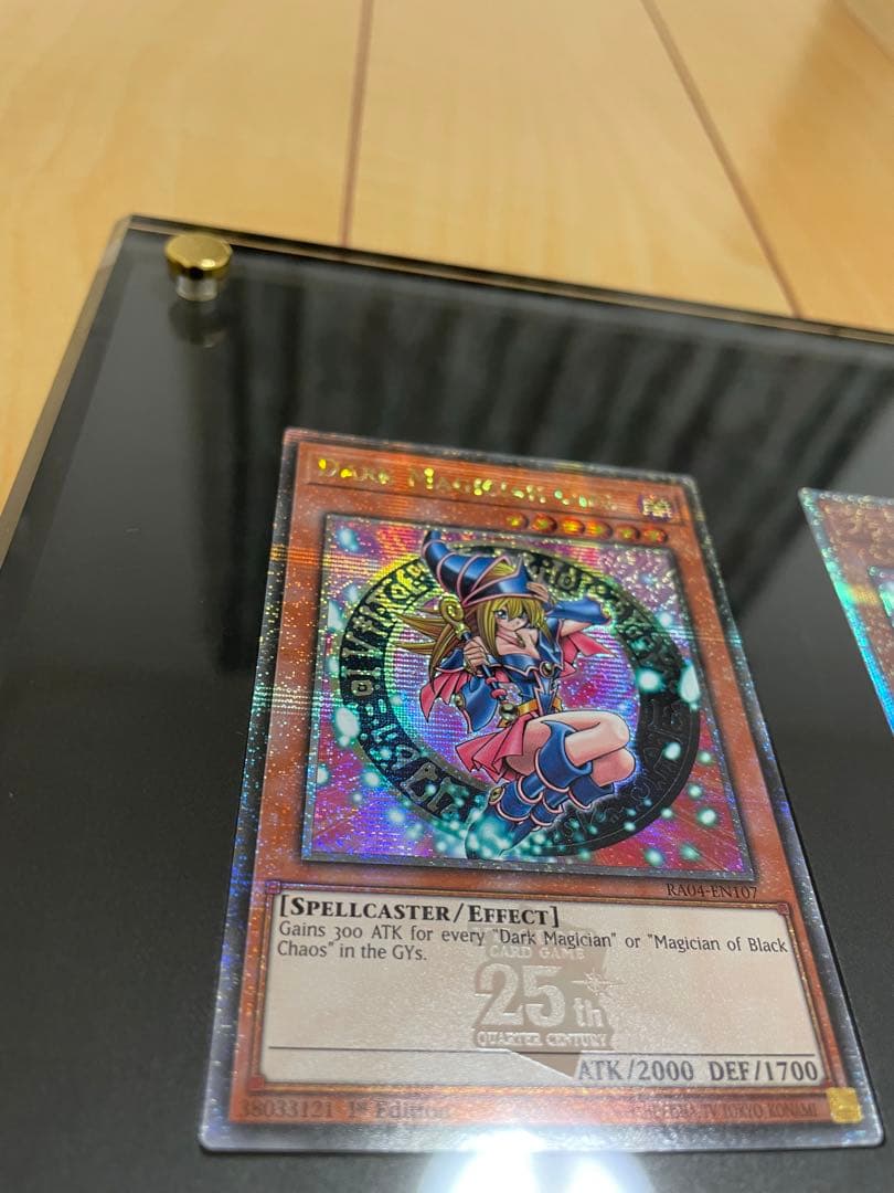 ご*。様 ブラックマジシャンガール25thクオシク３枚　日版　EU版英語、ドイツ