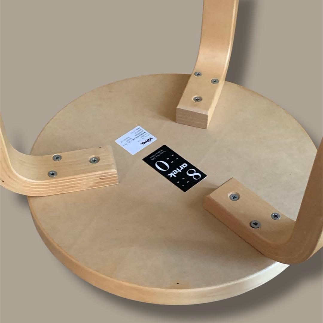 artek stool60 ブラックリノリウム　Alvar Aalto