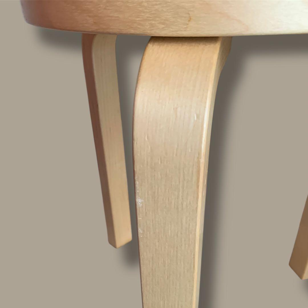 artek stool60 ブラックリノリウム　Alvar Aalto