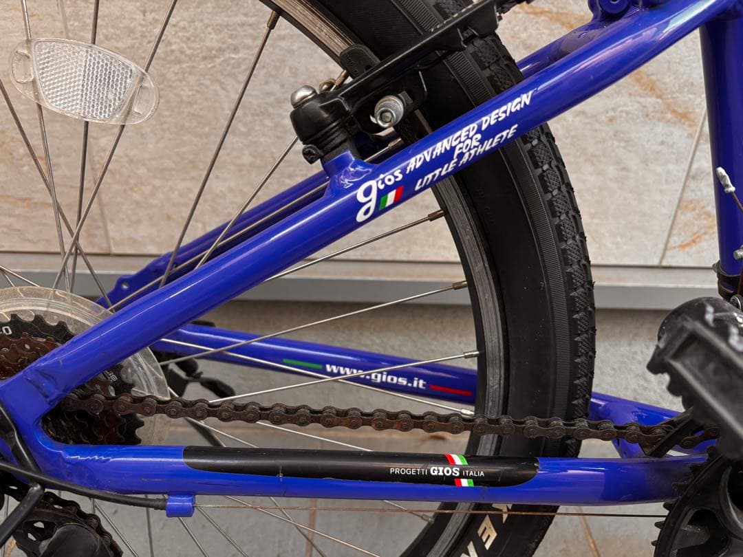 【値引中】GIOS GENOVAキッズマウンテンバイク24インチ 青 手渡し希望