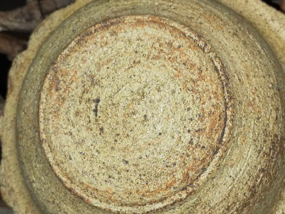 ♥時代　黄瀬戸　鉢　木箱付き　美濃焼　骨董　古玩