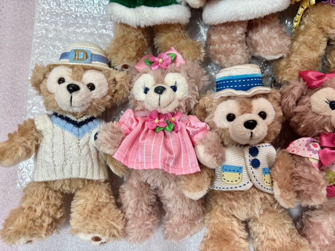 ダッフィー　シェリーメイ　ぬいぐるみバッジ　スプリング　スウィート　クリスマス