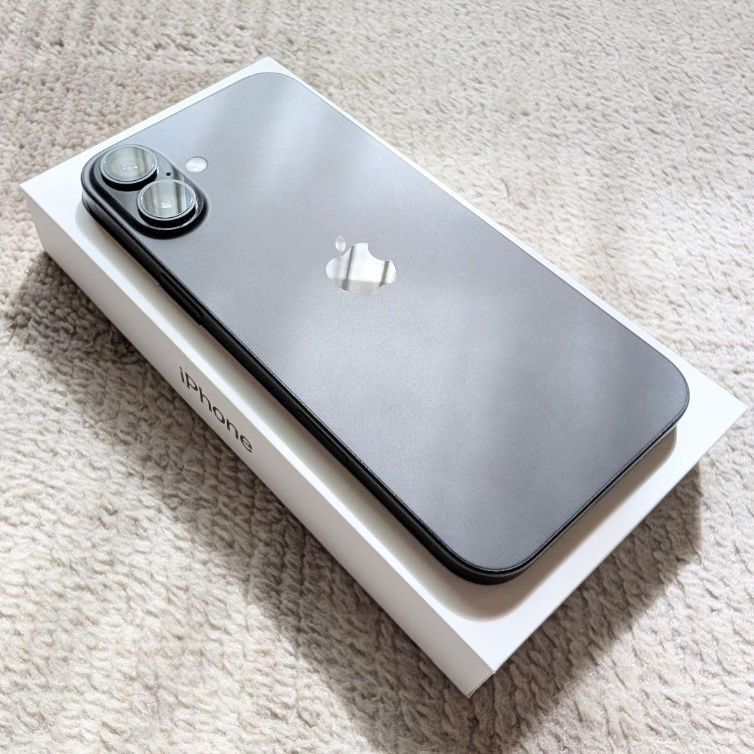 6.7インチ❗️iPhone 16 Plusブラック128GB ESRケース付