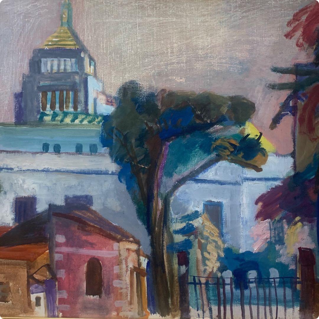 絵画　油彩肉筆画　『ヨーロッパ風景画』P10