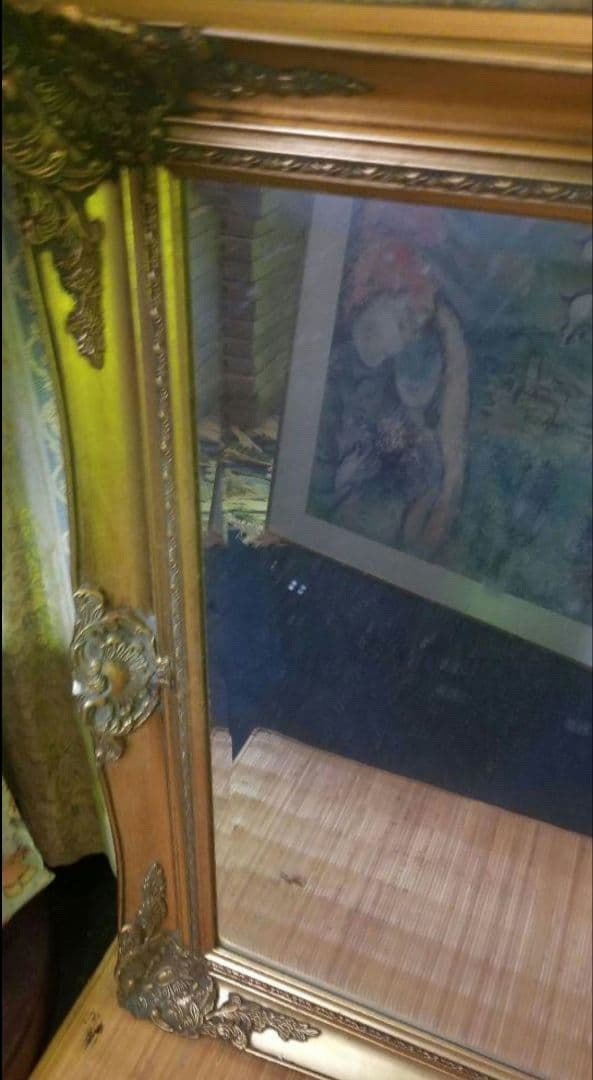 アールデコ調額高級鏡です