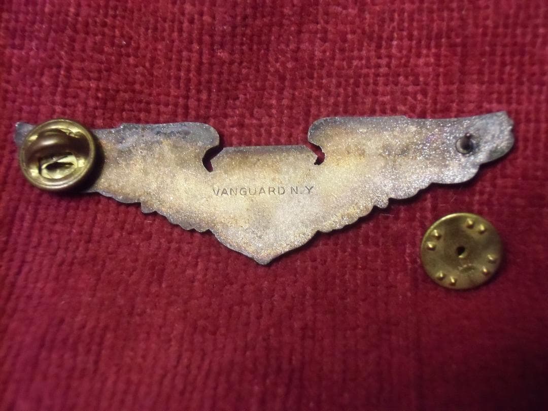 ★アメリカ軍＊空軍＊銀製＊ナビゲーターウィング章（実物）