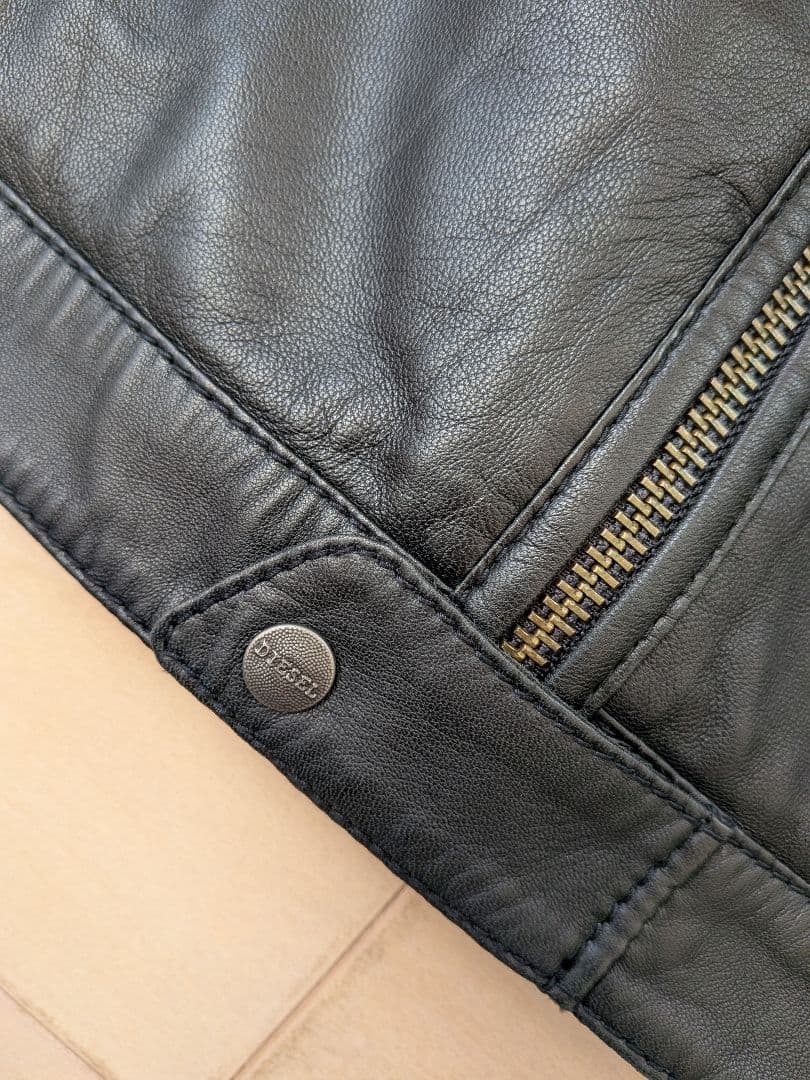 ■美品 DIESELディーゼル メンズ レザージャケット 羊革 L■