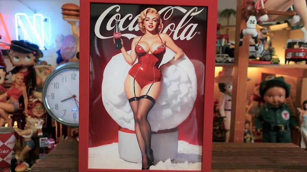 コカコーラ マリリンモンロー ポスター A3 ダイナマイトボディ