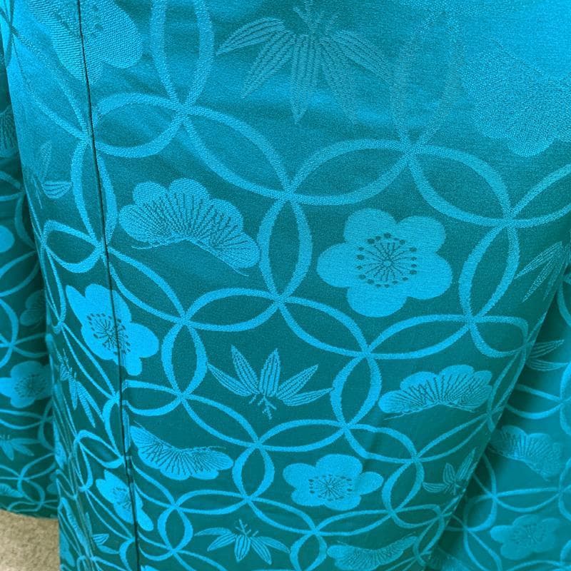 506z11, 503u32〇三松取扱い 花がぁる 色無地振袖 松竹梅〇美品