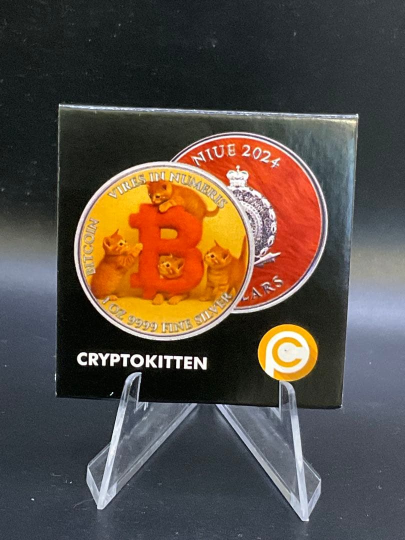 猫　キャット　ビット 仮想通貨 1オンス銀貨
