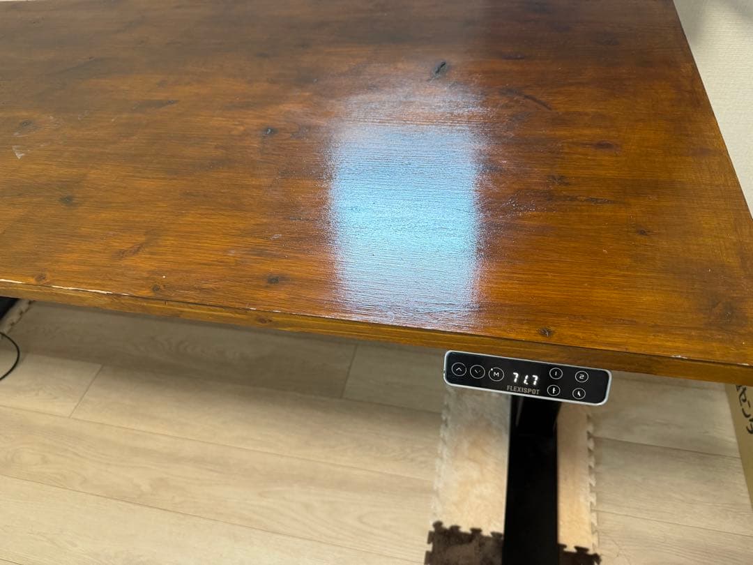 ゆう☆)FLEXISPOT E7B 昇降機能付き木製(160x65)