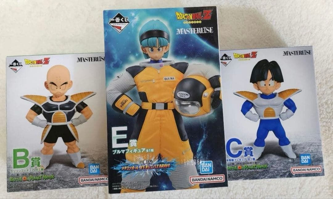 一番くじ　ドラゴンボール　ブルマ　孫悟飯　クリリン　フィギュア