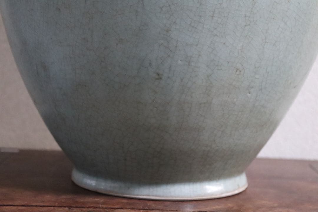 中国　汝窯青磁　大瓶　コレクション放出　アンティーク　送料込み250901