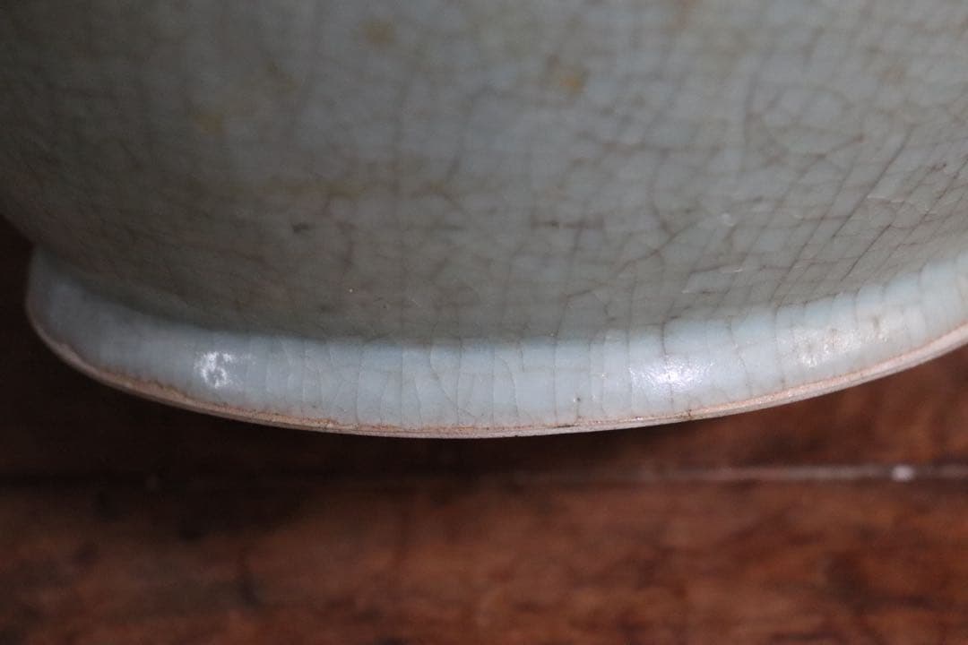 中国　汝窯青磁　大瓶　コレクション放出　アンティーク　送料込み250901