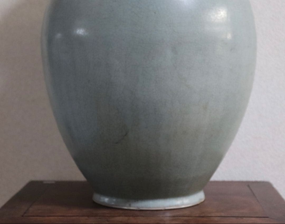 中国　汝窯青磁　大瓶　コレクション放出　アンティーク　送料込み250901