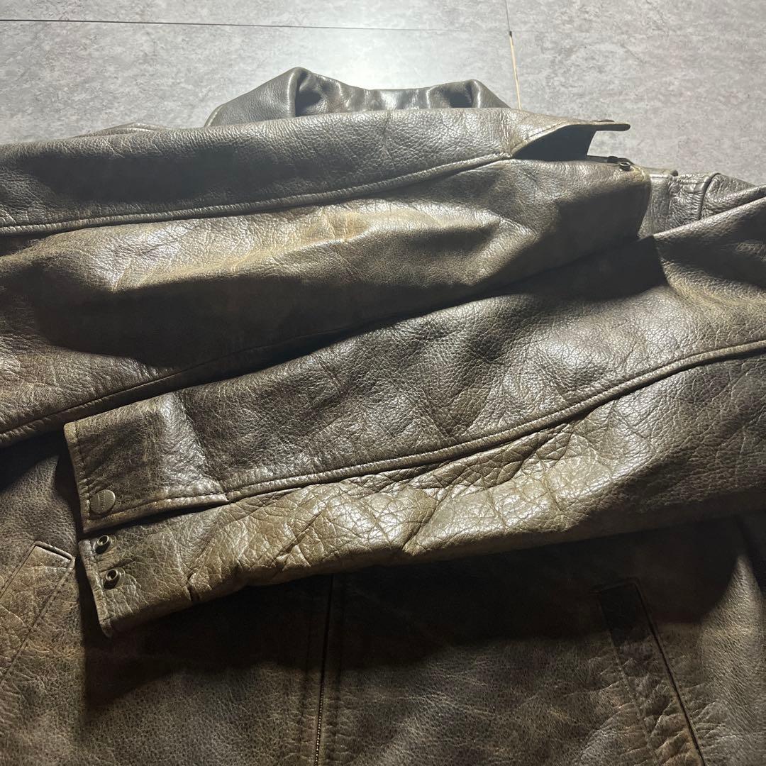 希少 PARK MILLER シングルライダース レザージャケット M 送料無料