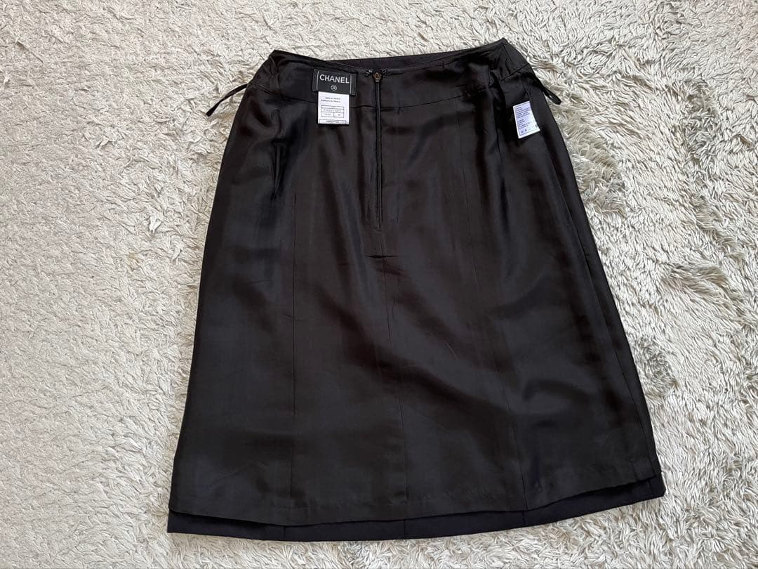 CHANEL・カシミヤ混woolスカート極美品