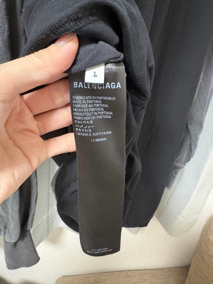 BALENCIAGA ブラック ロングTシャツ⭐︎美品