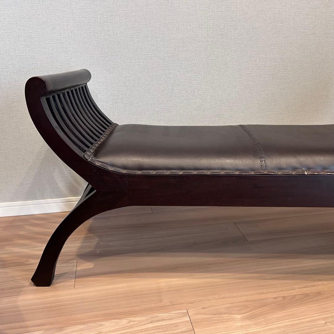 【しゃもじファミリー】アジアン家具　カルティニベンチ　チェア