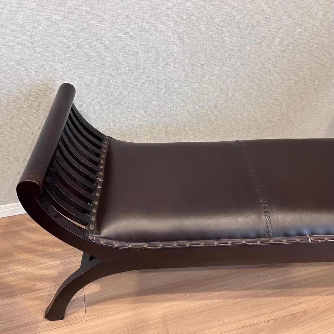 【しゃもじファミリー】アジアン家具　カルティニベンチ　チェア