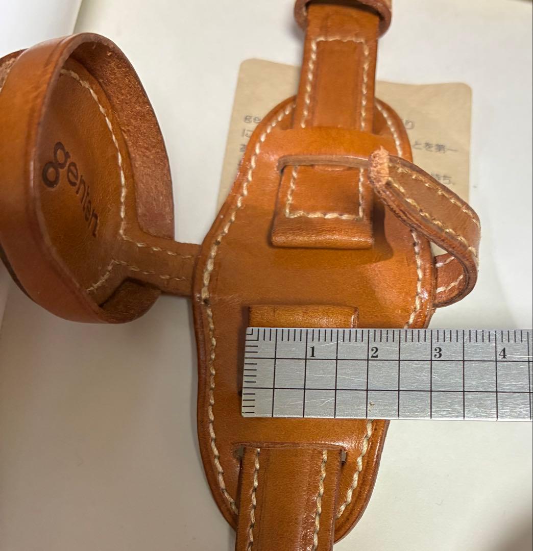 希少品　未使用　genten 時計 レザーベルト　ユニセックス　蓋付き