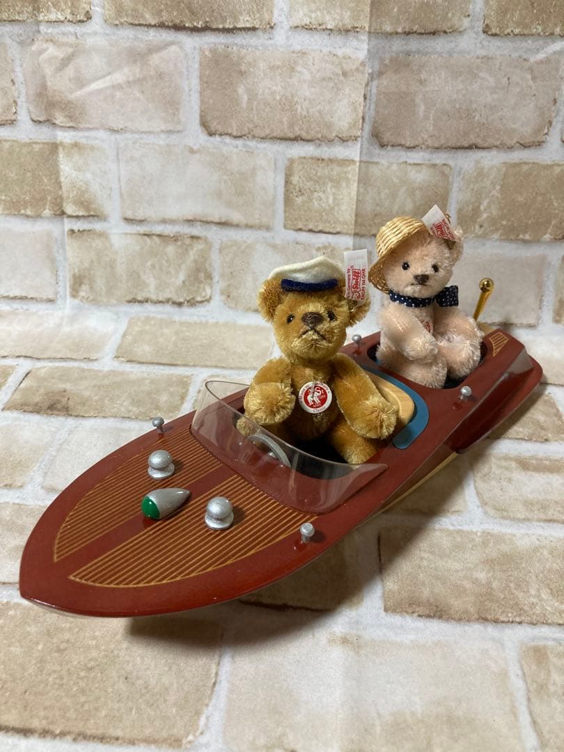 シュタイフ テディベア ウィズ モーターボート 白タグ限定品 Steiff