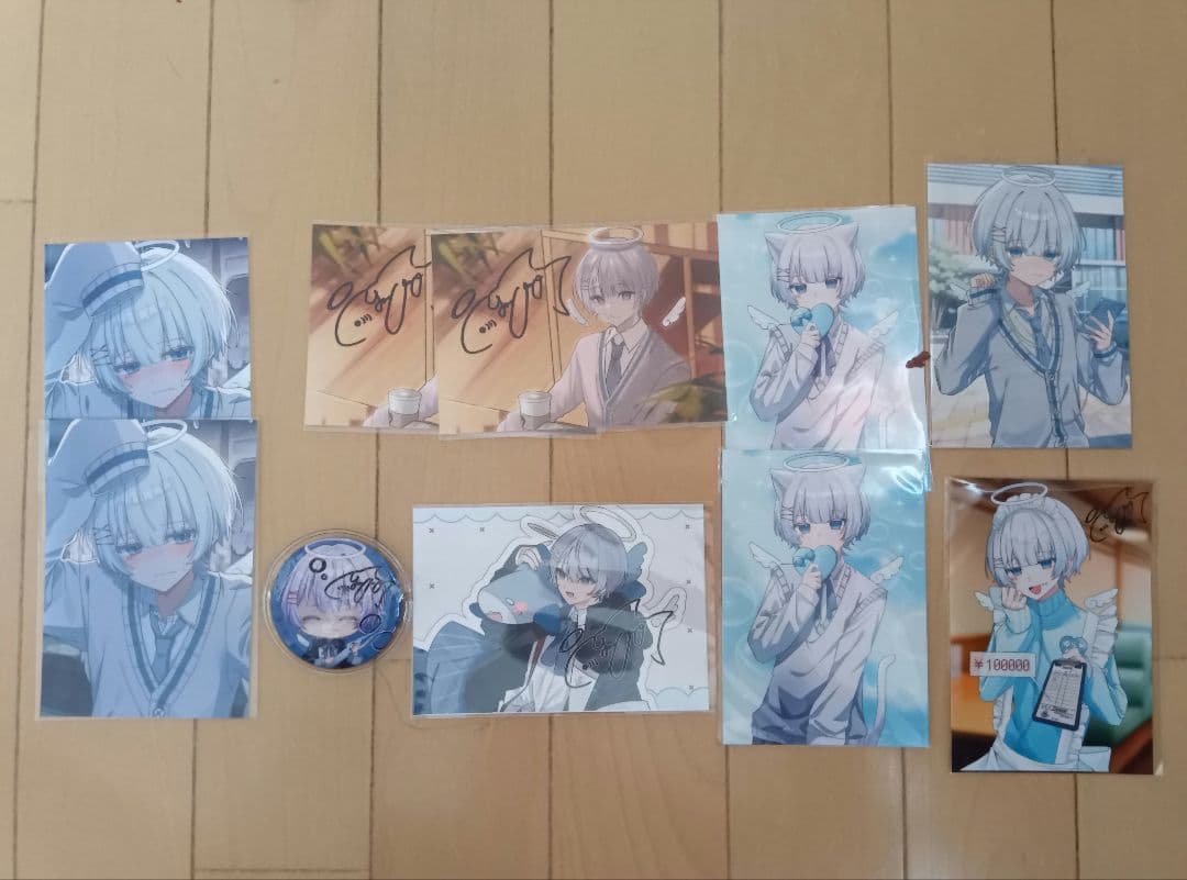 ゆらねろ。　ブロマイド122枚　サイン入り缶バッジ1個 バラ売り、まとめ売り〇