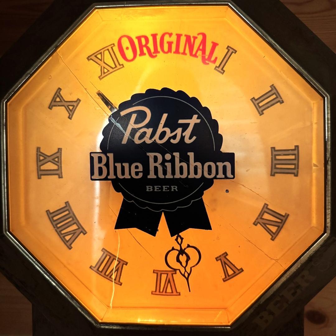 Pabst Blue Ribbon 壁掛け時計 掛時計 ビンテージ パブスト