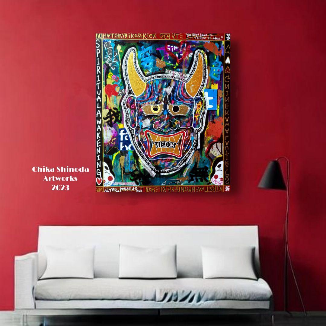 【一点物/F20号】智慧-WISDOM【現代アート/絵画/原画】