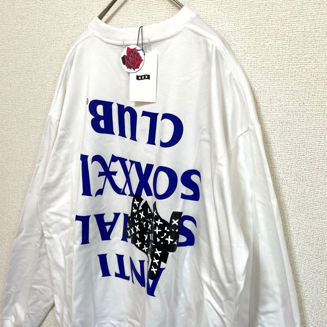 未使用品 限定コラボ ASSC ゴッドセレクションXXX ロンＴ XL 白