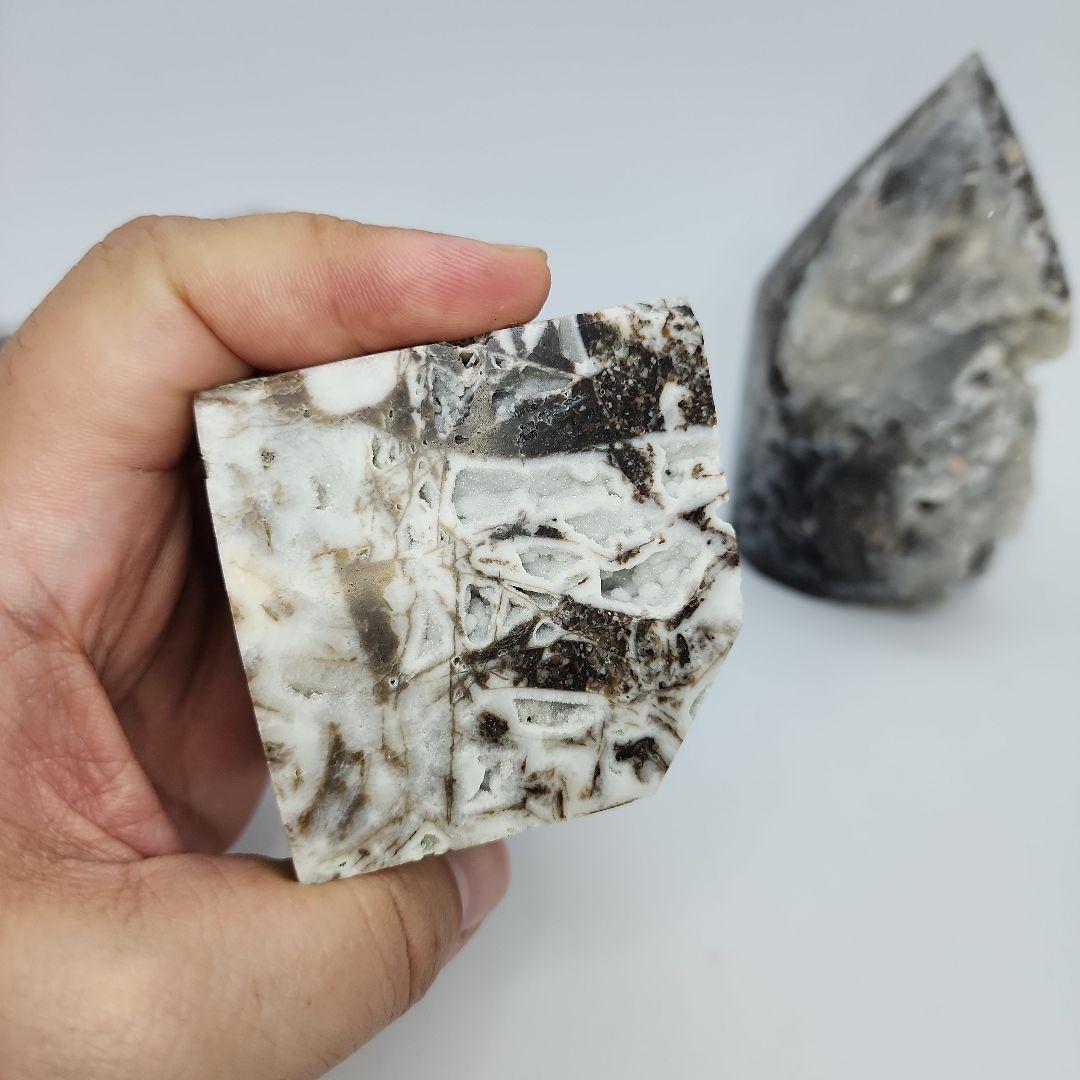 天然石 スファレライト キューブ タワー 4点セット！