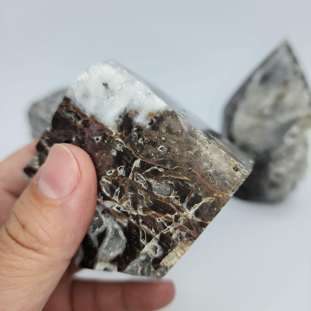 天然石 スファレライト キューブ タワー 4点セット！