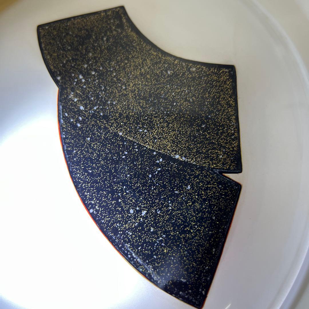 輪島塗　一后造クリスタルガラス蒔絵盛皿　共箱　26.5㎝　東Y7-0716③