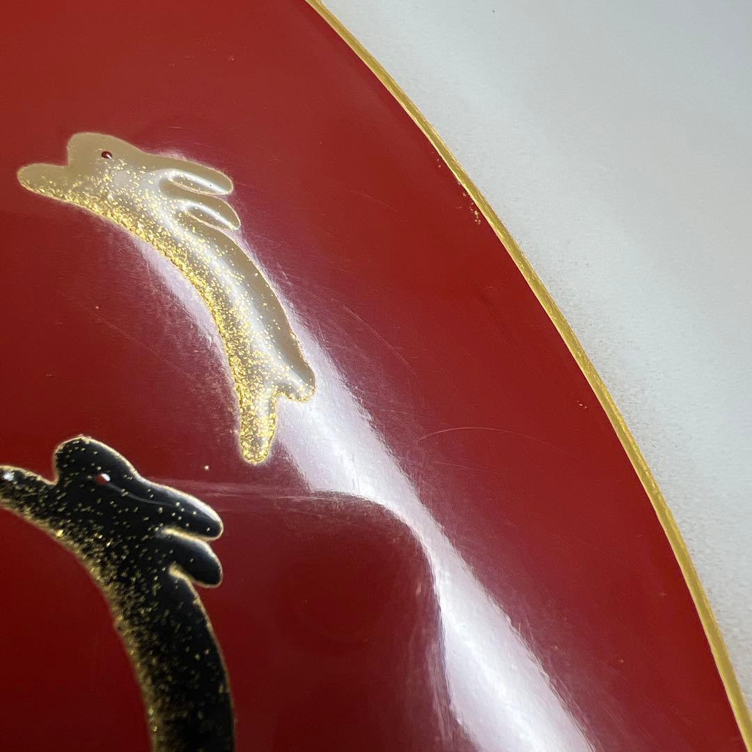 輪島塗　一后造クリスタルガラス蒔絵盛皿　共箱　26.5㎝　東Y7-0716③