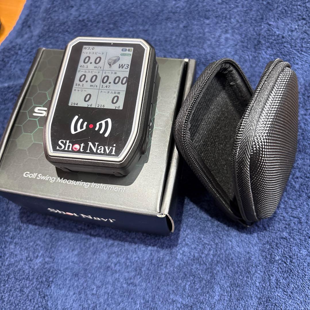 Shot Navi W3 ゴルフスイング測定器 ケース付き