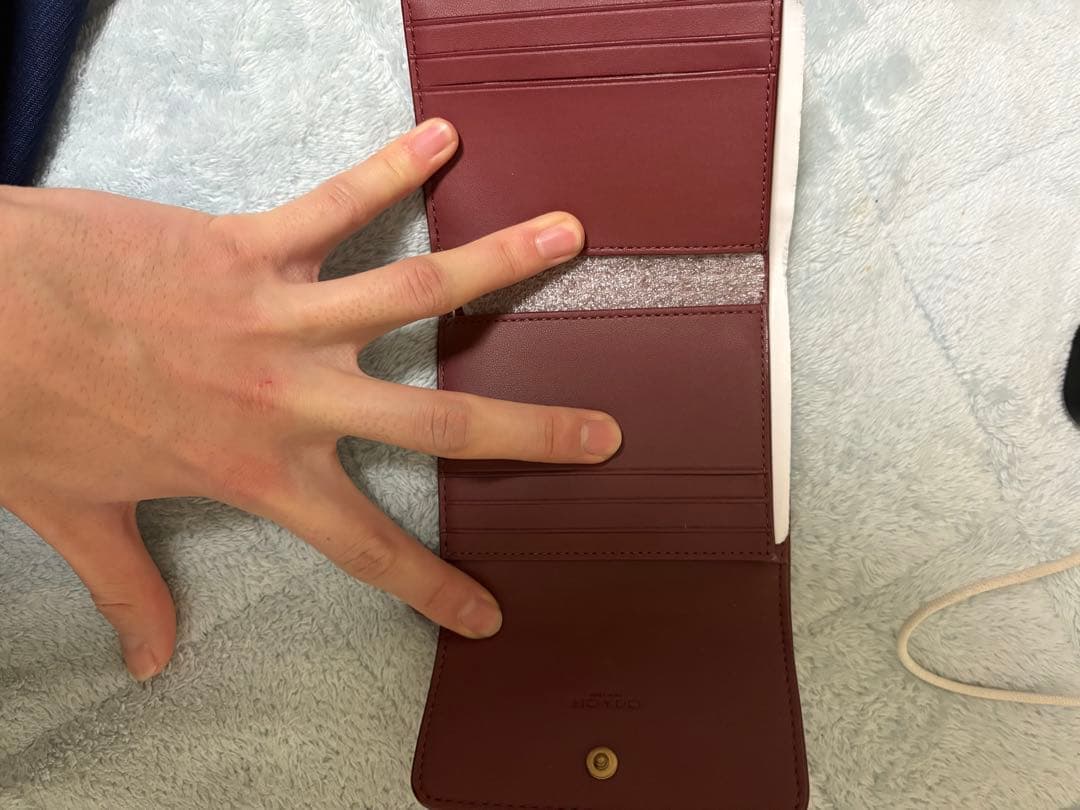 COACH コーチ　ミニトライフォールドウォレット　シグネチャー　ブラウン